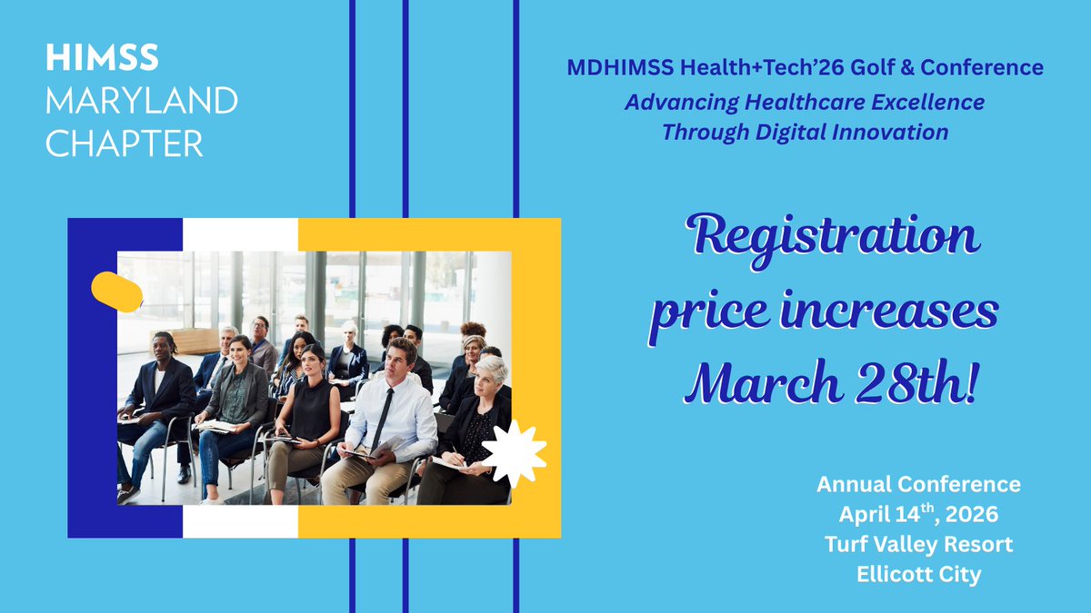 Maryland HIMSS tweet media