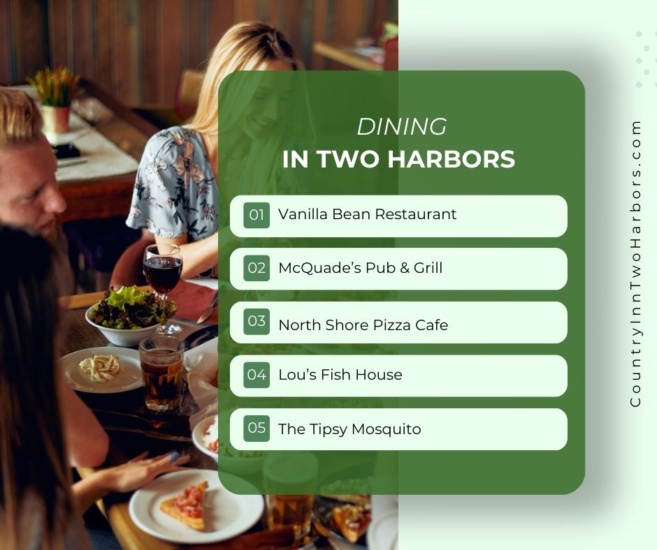CountryInnTH's tweet photo. A North Shore getaway isn’t complete without good food. Two Harbors is home to a variety of local restaurants making it easy to grab a great meal without going far. Stay close, eat well, and enjoy everything the area has to offer!

#TwoHarborsMN #NorthShoreMN #DiscoverMN https://t.co/297VON7bsm