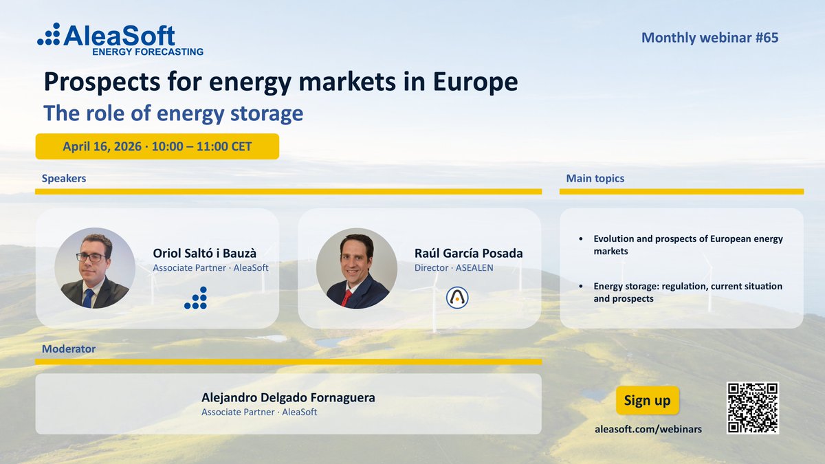 AleaSoft Energy Forecasting tweet media