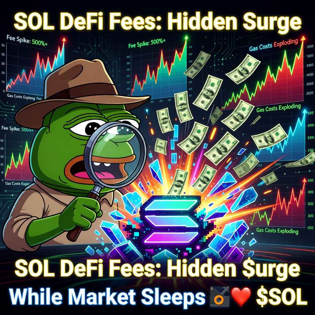 defvared's tweet photo. Market muted? Nah, $SOL DeFi fees exploding under the hood. Who's farming the real alpha? 🧐🐳

$SOL to $1000? Or rug incoming? Vote &amp; RT

#meme #Solana #DeFi https://t.co/5mcAhuqTwh