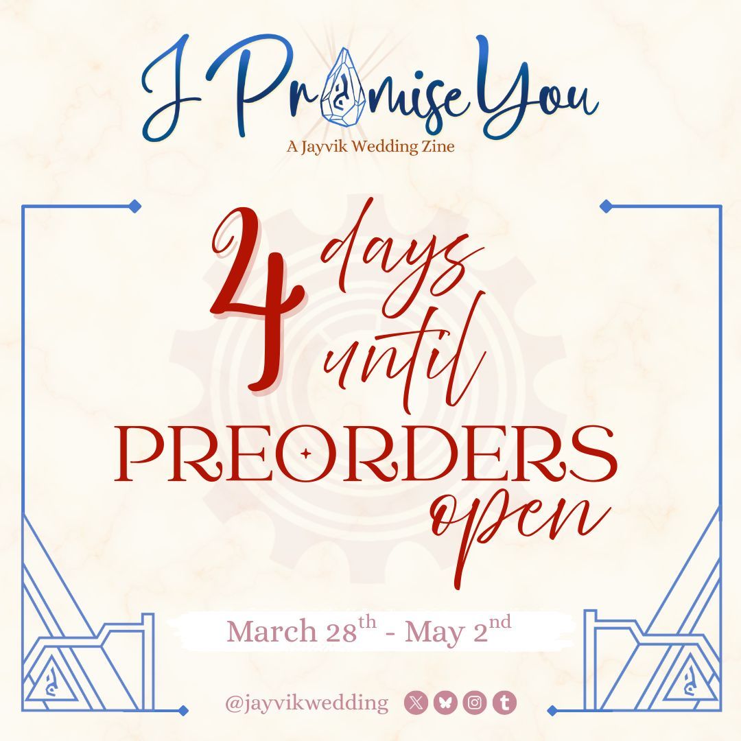 I Promise You: A Jayvik Wedding Zine tweet media