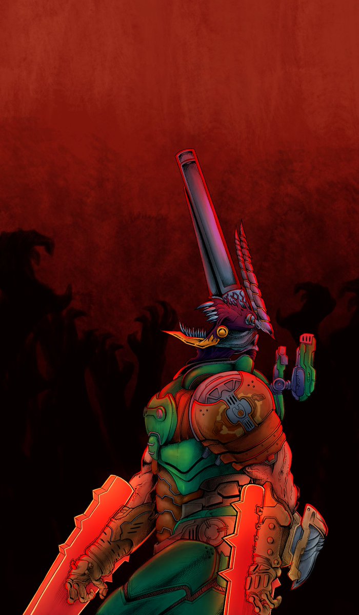 Boomer Shooter Art tweet media