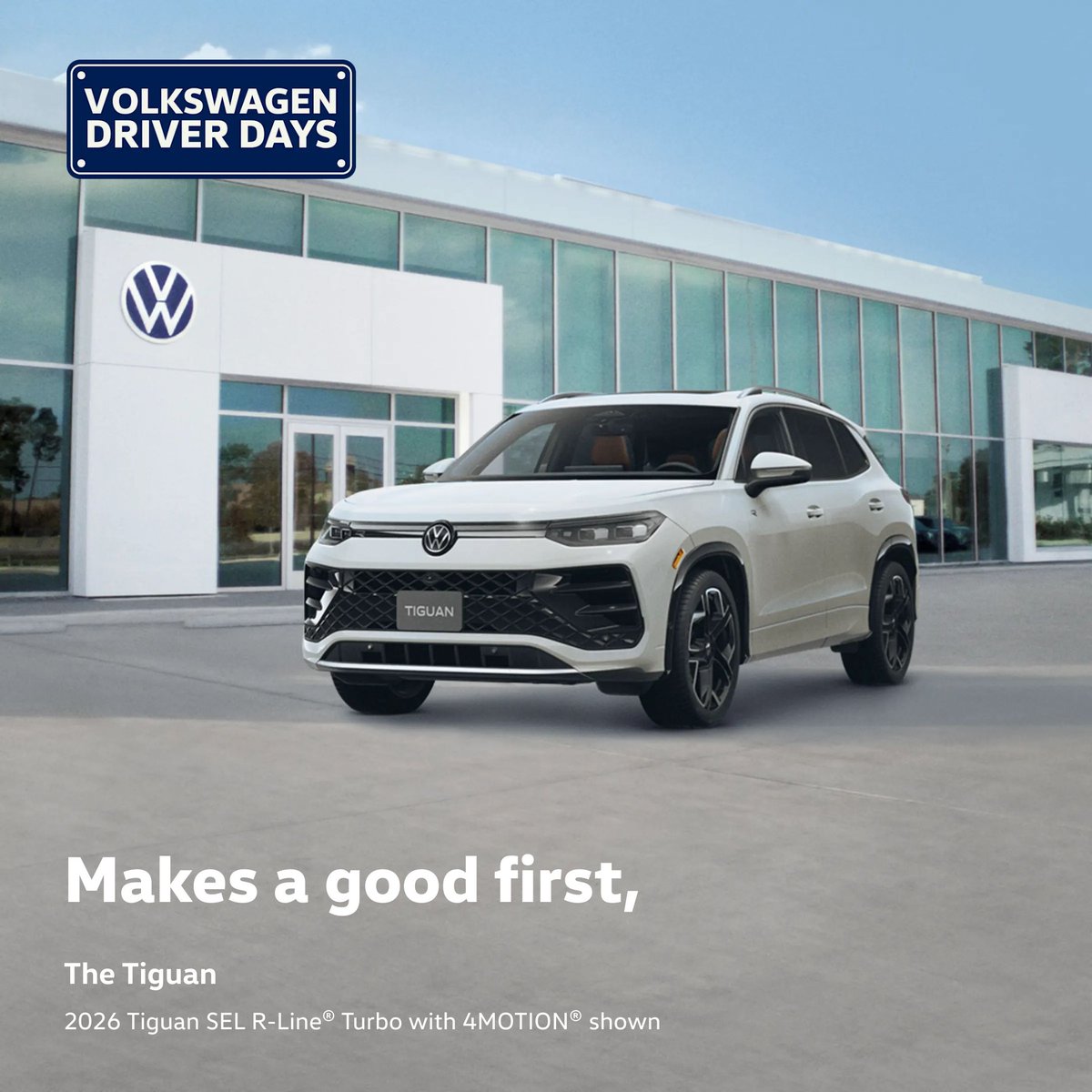 HuffmanVW_'s tweet photo. The Tiguan. With a stylish design, it’s a head turner. Visit us during Volkswagen Driver Days today! #VWDriverDays #HuffmanHasIt https://t.co/KaRESYuE8W
