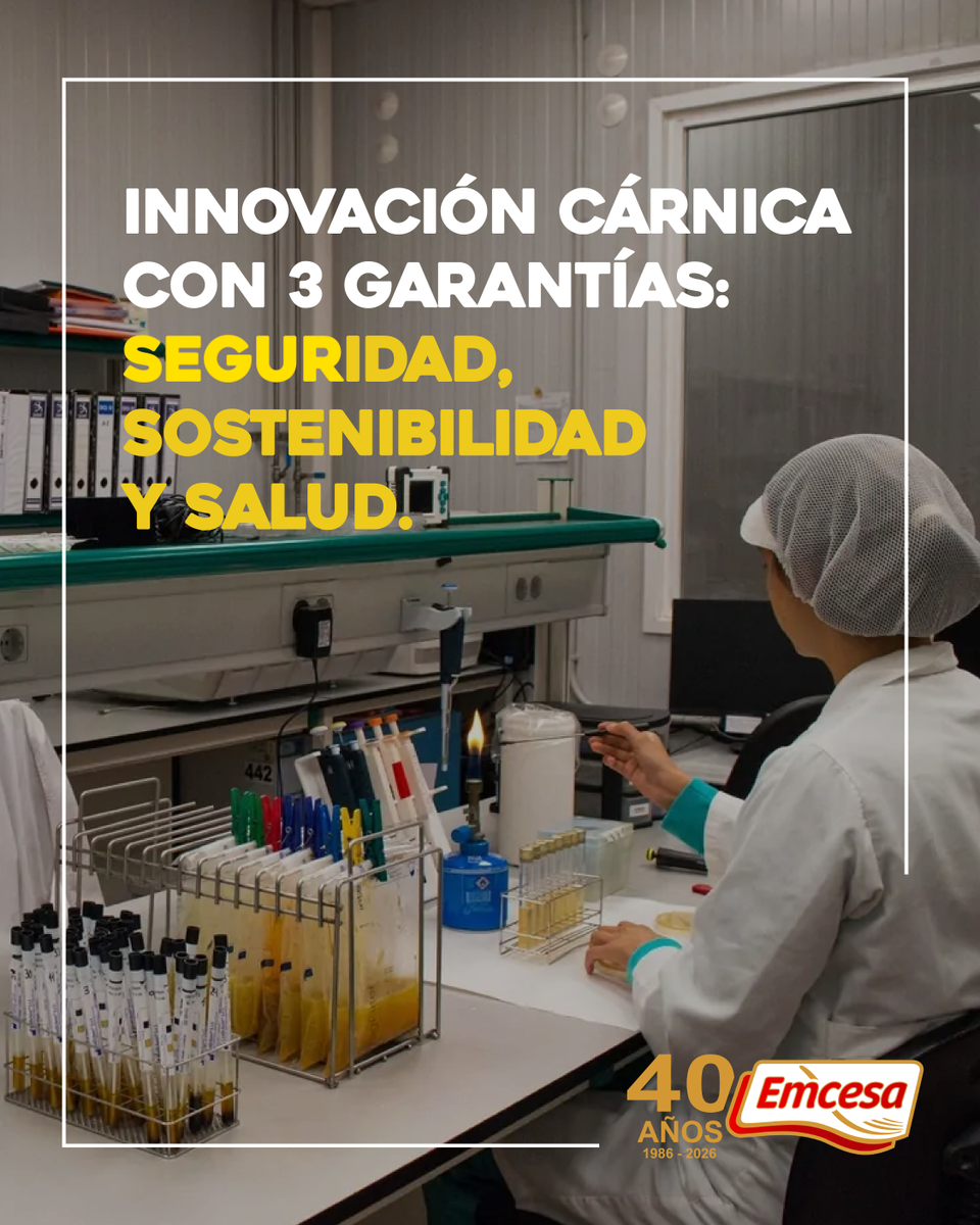 Trabajamos para situar a #EMCESA a la vanguardia de la industria cárnica española
Innovamos procesos y técnicas con 3 pilares clave:
✔Seguridad
✔Sostenibilidad
✔Salud
Apostamos por I+D+i que nos llevó a recibir el galardón José Flores a la Innovación en los Premios ANICE 2021