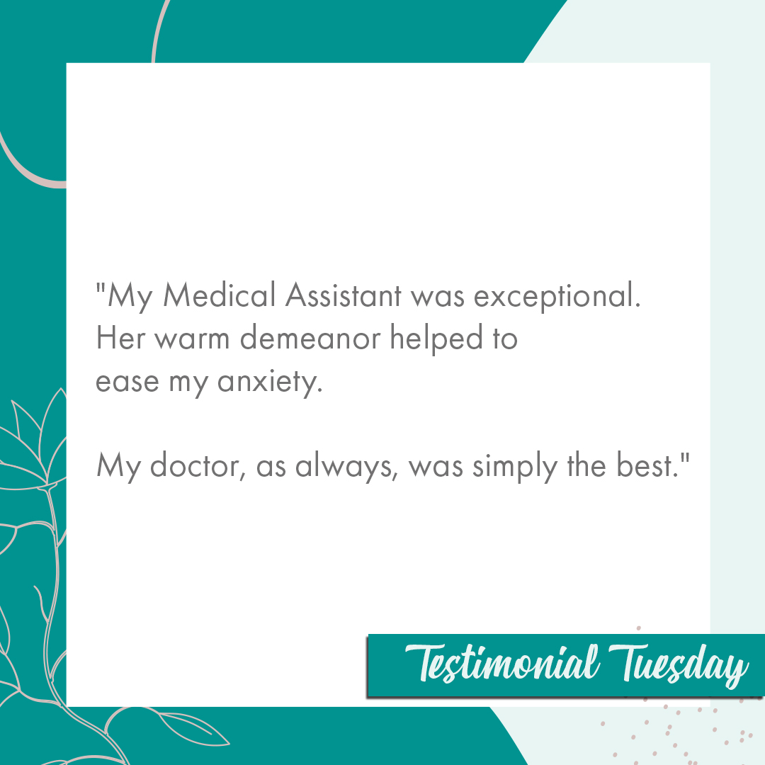 MontclairBreast's tweet image. "My Medical Assistant was exceptional. Her warm demeanor helped to ease my anxiety. My doctor, as always, was simply the best."

#TestimonialTuesday #MontclairBreastCenter