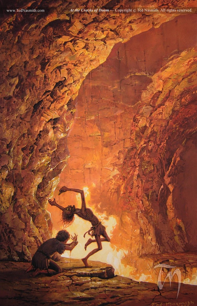 25 March T.A. 3019.

Frodo and Gollum reach the Cracks of Doom. Gollum steals the Ring and falls. Sauron is defeated.

📷At the Cracks of Doom, Ted Nasmith