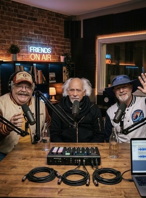 ThePuckman22's tweet photo. Scene from one year ago today! Myself and @CThundermuffin were blessed to have THE @EinsteinoWallSt @EinsteinoWallu on our podcast! One of the richest people on earth! @NYSE #Panamá #Perú #PetroVergüenzaMundial #EleccionesPerú2026 #ResolutionDay https://t.co/4EyOsoeWVH