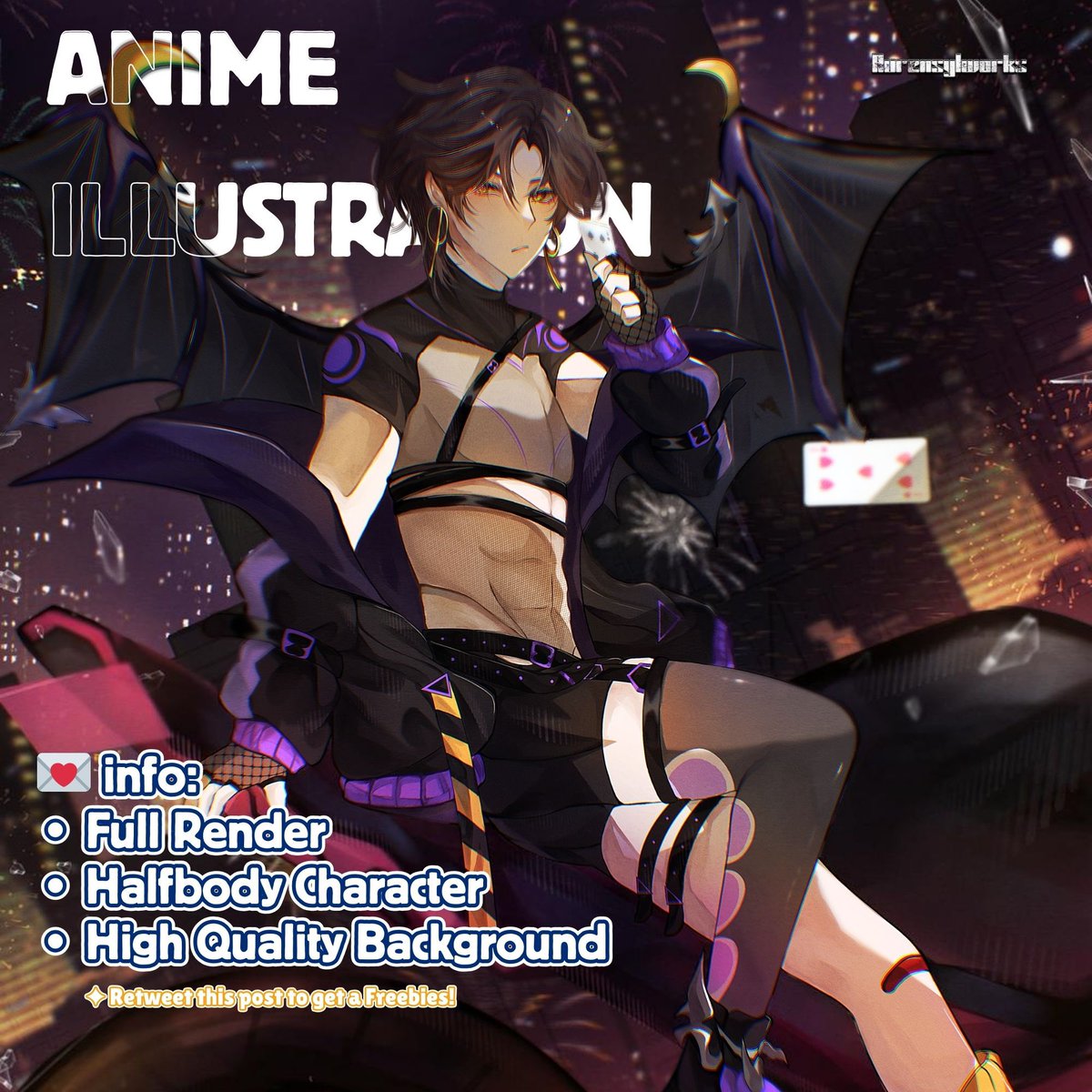 Opening slot for April! 10% Discount><
Available until March 30❤️

💌 info: 
•⁠ Full Render •⁠ Halfbody Character •⁠ High Quality Background
•⁠ [0/3] Slot Only!

Retweet this post to get a Freebies!
DM or comment if you’re interested!

💖 &amp; 🔁 always mean a lot!