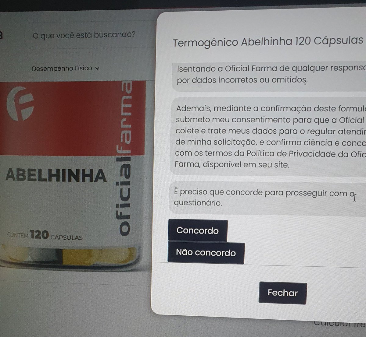 Eu só quero comprar o produto, não quero falar da minha vida pra vocês, ridículo isso <a href="/oficialfarma/">Oficialfarma</a> <a href="/renatocariani_/">Renato Cariani</a> sei que vcs não tão n aí mas perderam o cliente por conta desse absurdo