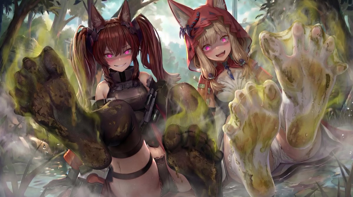 Yulan195's tweet photo. 洁哥和洛茜  #pixiv https://t.co/7Ned3pBepU 

#AI生成 #丝袜足底 #足裏脚底 #ソックス足裏 #着袜足底 #明日方舟终末地 #脚臭 #洁尔佩塔 #洛茜 https://t.co/XdZz90BBg5