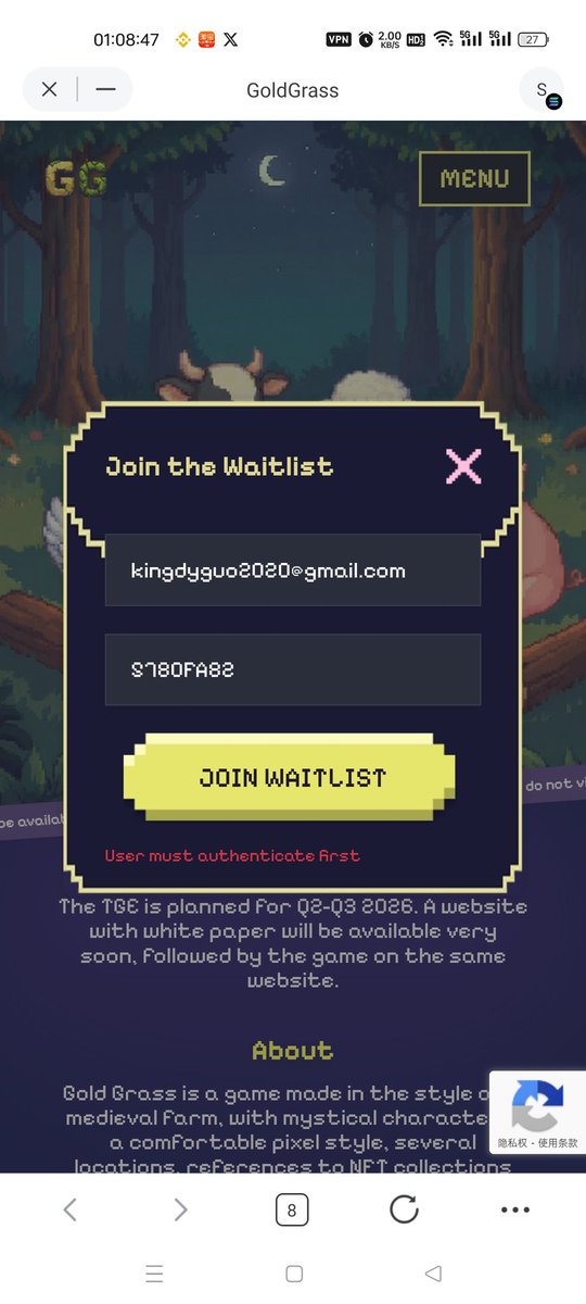 fengtu88's tweet photo. @gold_grass_game Sir, why can't my friend use my invitation code https://t.co/471ScBh9ky