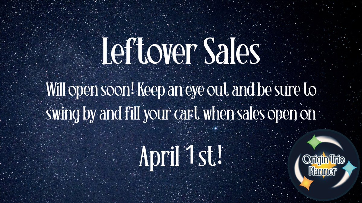 Origins Trio Planner tweet media