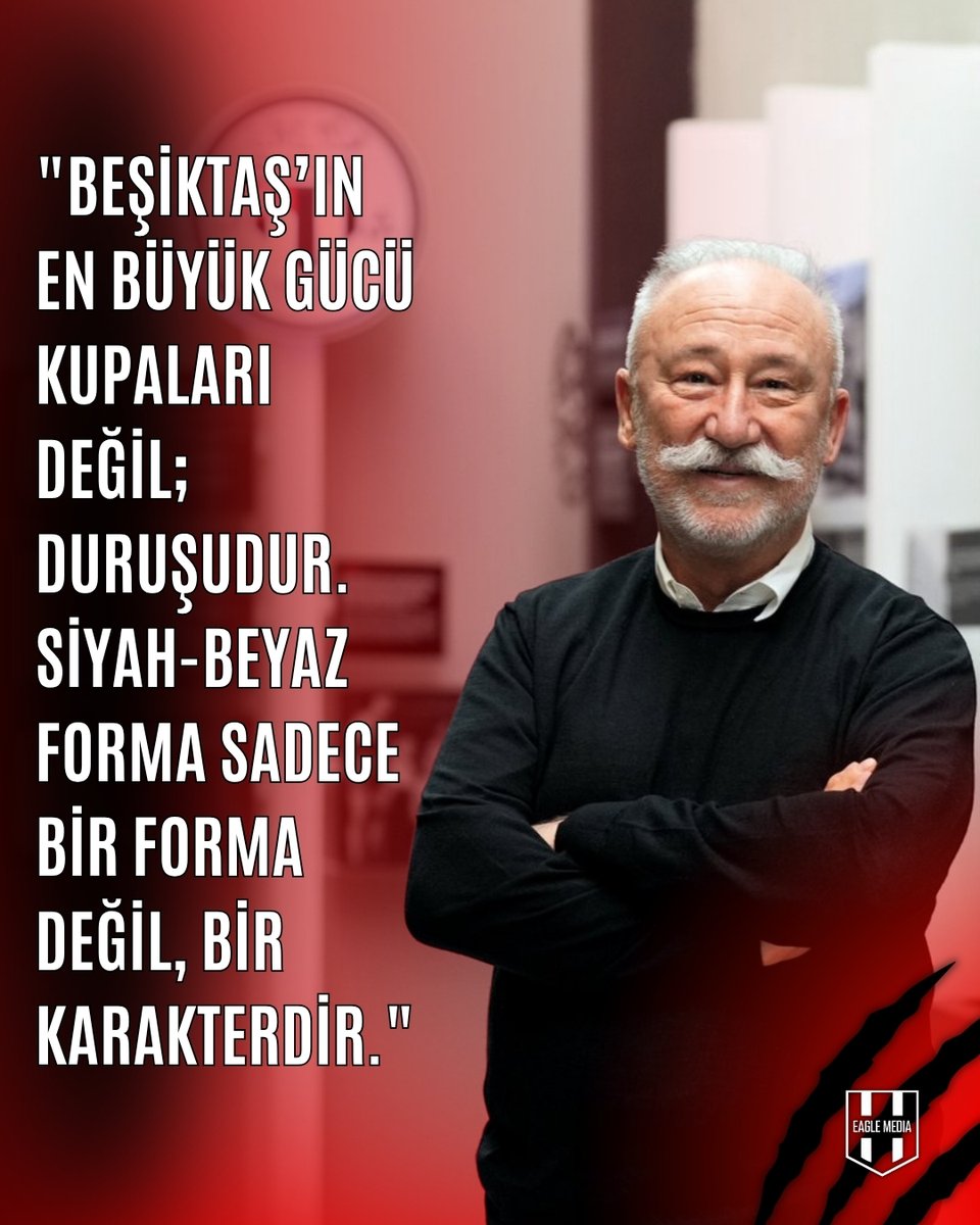 Altan Erkekli: "Beşiktaş’ın en büyük gücü kupaları değil; duruşudur. Siyah-Beyaz forma sadece bir forma değil, bir karakterdir."  

(Beşiktaş Dergisi)