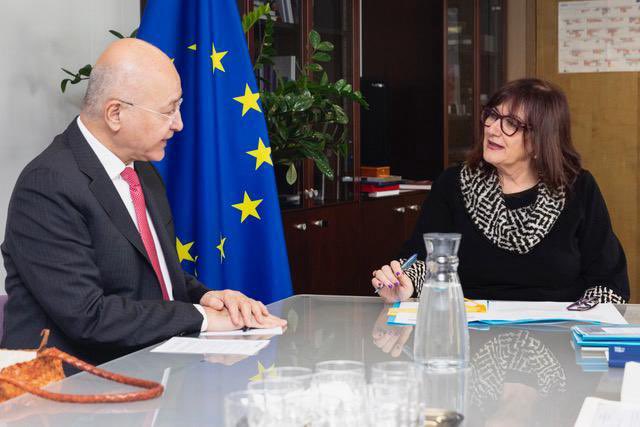 dubravkasuica's tweet image. Pleasure to meet @BarhamSalih in Brussels to discuss our cooperation supporting refugees across the #Mediterranean.

Together with @Refugees, we advance protection, support host communities, and strengthen national asylum systems in line with international law.

As escalation in