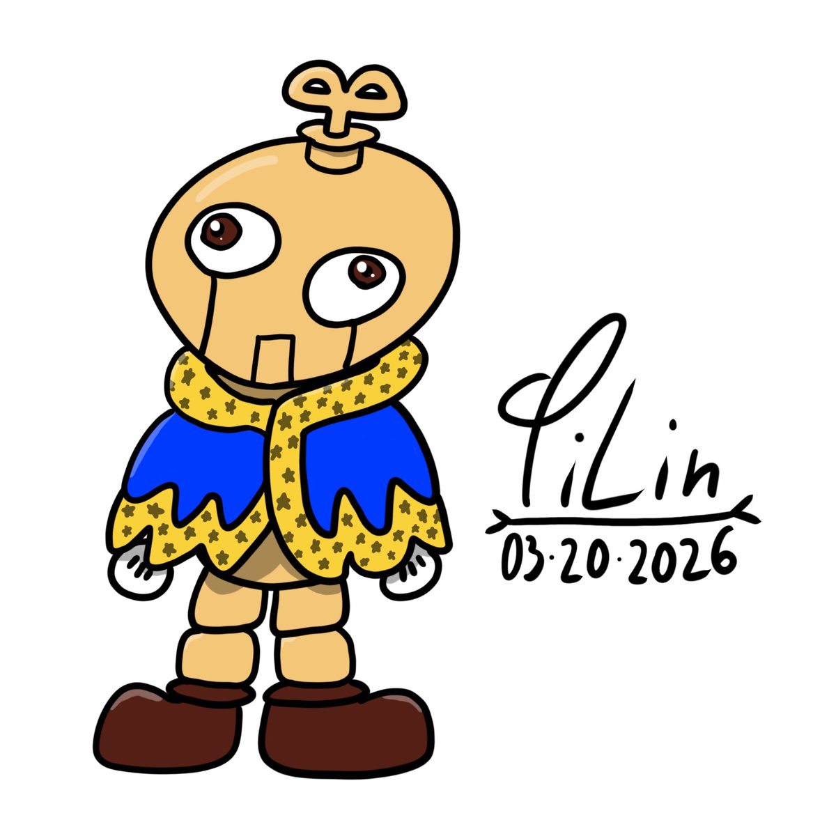 qpil_in's tweet photo. #GENOVEMBER Day 20:
Kingenor (Geno as Kinger from TADC)
"Let's get this show on the road!" Either it's SMRPG or TADC reference. Idk. https://t.co/JuBMy9qZGh