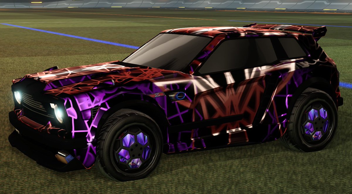 CptDrax's tweet photo. @RL_CarDesigns what do you think? RLCS Crystalline Wheels + Psychwave Decal #rocketleague #design #RLCS https://t.co/eBR1dLZVfe