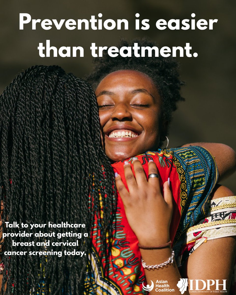 CAHE_AHC's tweet image. #PreventionisEasierThanTreatment. When breast cancer is caught early, the 5-year relative survival rate is over 99% and is 91- 92% for cervical cancer. Be sure to talk to your healthcare provider about getting a breast and cervical cancer screening today! #SCREEN