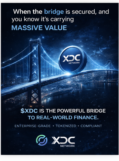 When you realize the bridge carrying global value… is $XDC 🌉

Real-world assets.
Enterprise adoption.
Institutional flow.

This isn’t theory — it’s happening. 👀

<a href="/XDCNetwork/">XDC Network</a> #XDC #RWA #Crypto #FutureOfFinance <a href="/XDCNetwork_News/">XDC Network News</a> <a href="/XDCFoundation/">XDC Foundation</a> #BTC <a href="/USDC/">USDC</a>