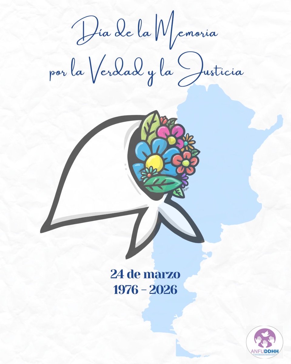 Hoy en Argentina se conmemora el Día Nacional de la Memoria por la Verdad y la Justicia.

Un 24 de marzo de 1976 comenzó la última dictadura civil militar responsable de sistemáticas violaciones a los derechos humanos.

A 50 años se sigue exigiendo justicia, verdad y memoria.