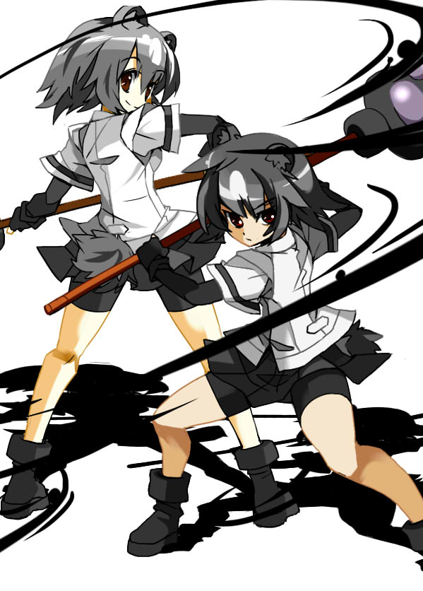 #けもフレ３
#けものフレンズ
ハンターヒグマ&amp;警備隊ヒグマ。
アニメ1期と勝手にコラボ(笑)

過去絵なので解像度終わってますが💦