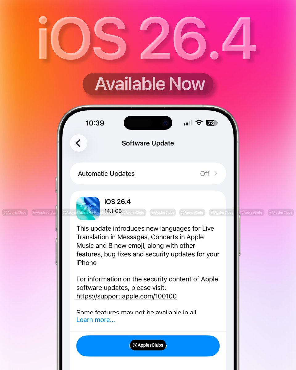 Apple Club tweet media