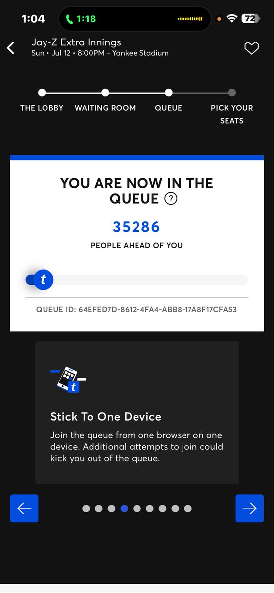 tash4lyfe1's tweet photo. @Ticketmaster please explain to me why I joined the waiting room at 12:30pm and there are 1.2 million people in front of me and I called my friend and he joined the waiting room after me at 12:35 and he 35,000 in front of him? @TMFanSupport I’m laughing bc crying doesn’t help but please explain!!!!
