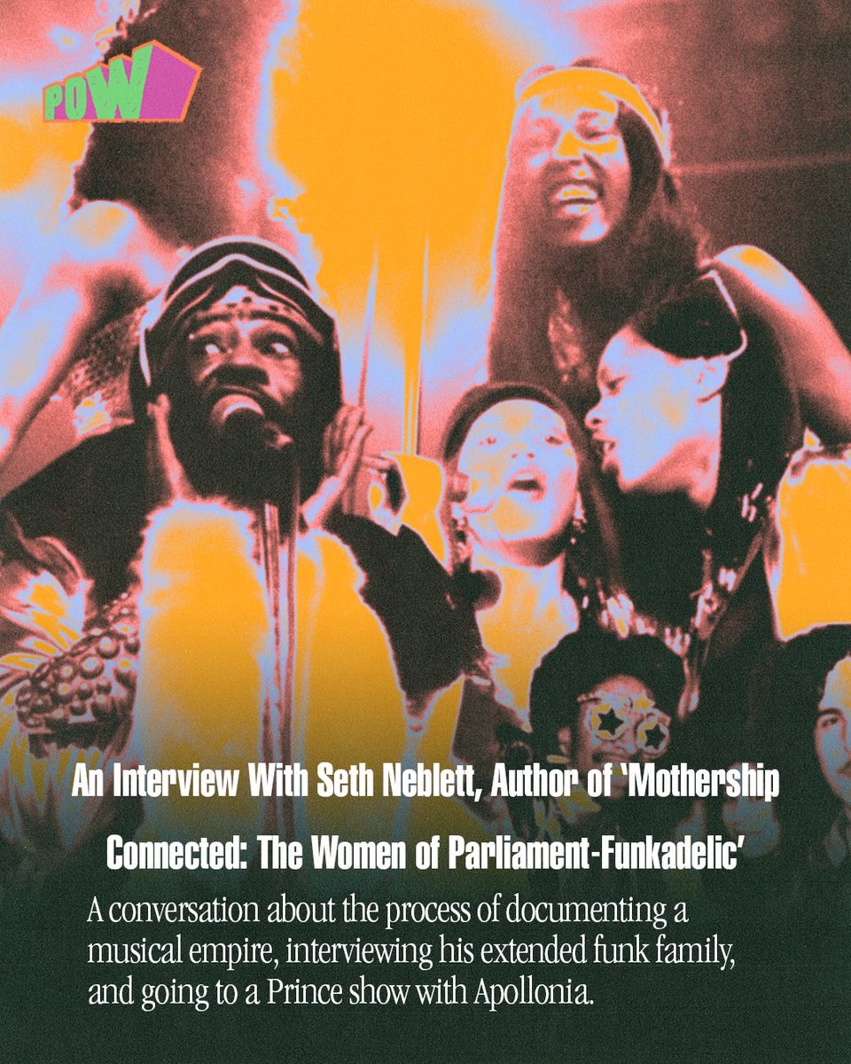 SethAMillion's tweet photo. Repost from @pow.mag
•
“My Mother Turned Down A Record Deal With Ice Cube in 1992”: An Interview With Seth Neblett, Author of ‘Mothership Connected: The Women of Parliament-Funkadelic’ BY JACK RIEDY  @jackriedymusic 

📝Full Interview On Our Website 
🔗: https://t.co/Gc9ZZekq0N https://t.co/L7pOhZ2oN6