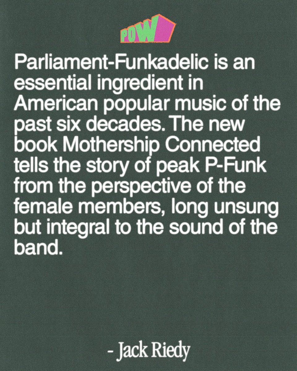 SethAMillion's tweet photo. Repost from @pow.mag
•
“My Mother Turned Down A Record Deal With Ice Cube in 1992”: An Interview With Seth Neblett, Author of ‘Mothership Connected: The Women of Parliament-Funkadelic’ BY JACK RIEDY  @jackriedymusic 

📝Full Interview On Our Website 
🔗: https://t.co/Gc9ZZekq0N https://t.co/L7pOhZ2oN6