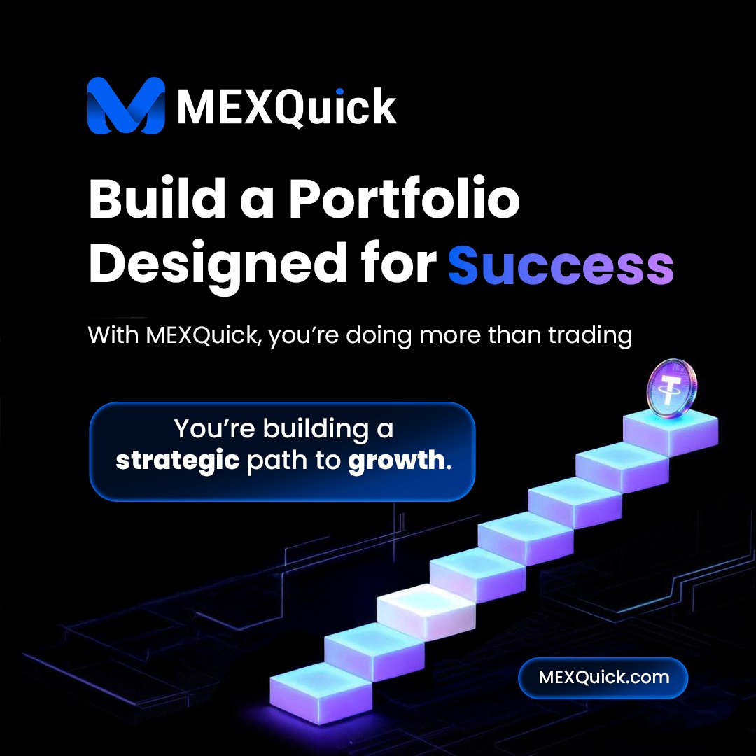 mexquick__mys's tweet photo. Real progress starts when you stop guessing and start planning.

A well-built portfolio isn’t just numbers — it’s direction, discipline, and long-term vision.

#MEXQuick #WealthBuilding #AITrading #CryptoInvesting https://t.co/xePWLpjKav