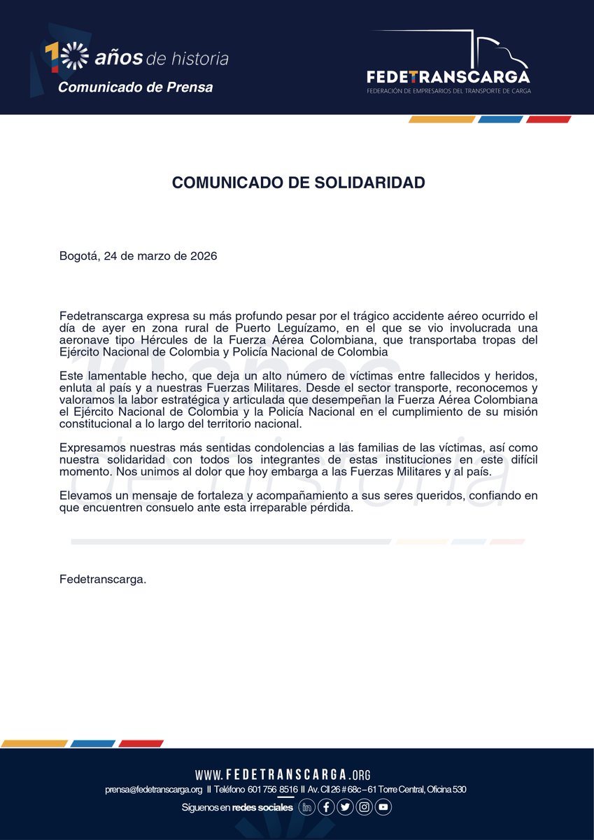 FEDETRANSCARGA tweet media