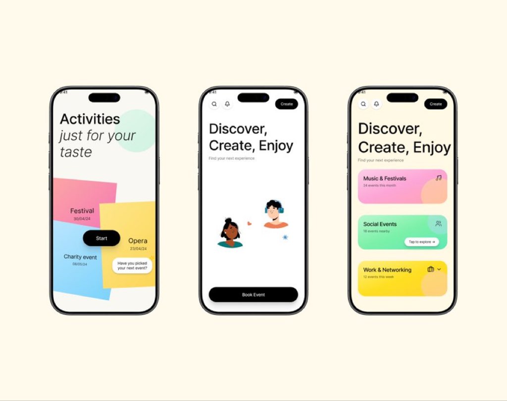 eke_ng_'s tweet photo. Building in public as a UX designer who loves making real-life moments feel magical. What kind of event would you create first? Drop it below π Open to feedback, collabs, or just chatting design!
#UXDesign #MobileDesign #UIUX #EventApp #ProductDesign #DesignProcess #PersonalBrand #DesignTwitter