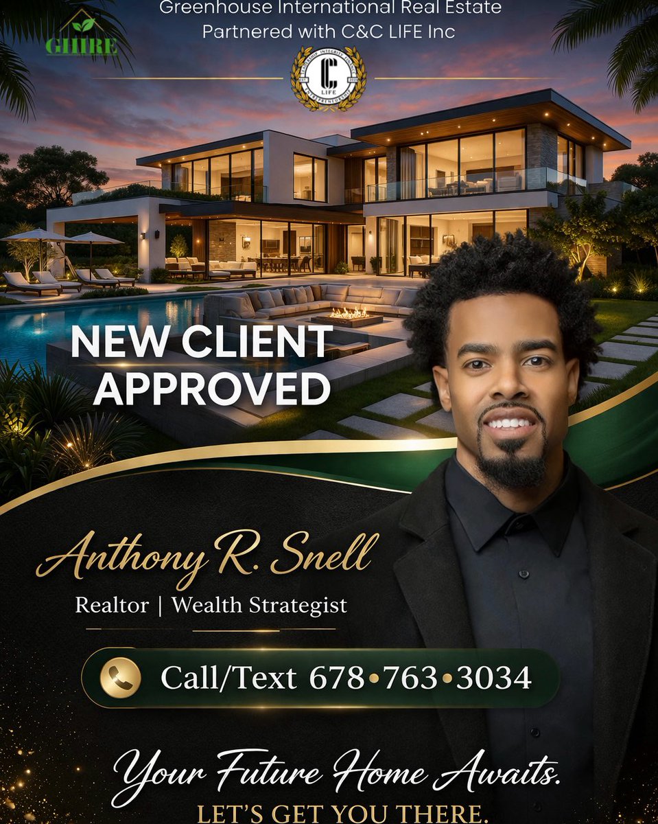 AnthonyRSnell's tweet photo. Another family one step closer to the keys 🔑✨

“Approved” isn’t just a word…
it represents preparation, strategy, and positioning.

📞 Ready to get approved next?
Call or Text: 678•763•3034

Your future home awaits. Let’s get you there.

#ApprovedAndPositioned
#AnthonyRSnell https://t.co/RT5phFrX5A