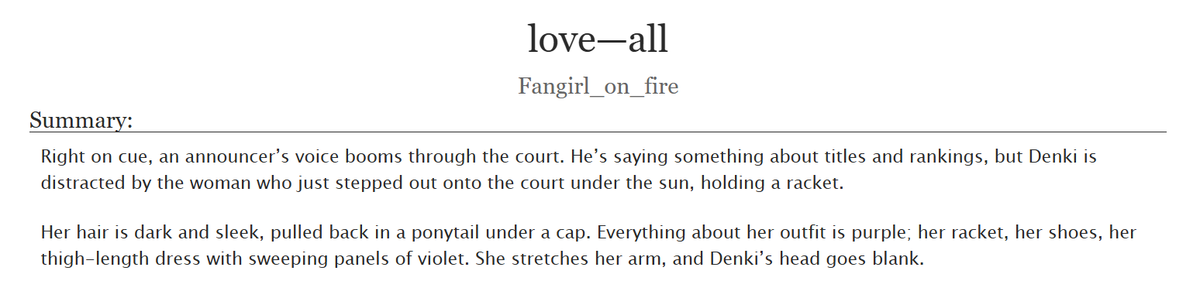 Fangirlonfire3's tweet photo. #kmjr tennis au! 🎾 denki's presence proves very distracting. just a lot of fluff and background married tdbk because i had a need 💚
link: https://t.co/dgnU4doerD https://t.co/h5AUIgZWe4