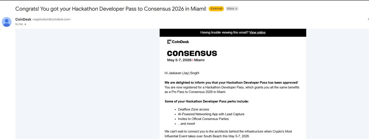 Jay_SpendDBits's tweet photo. I am excited to attend @consensus2026 this year and humbled and grateful to be included in the #hackathon, where I will be showcasing our new #XRPL-based app built around the stablecoin ecosystem. #buidl

#XRPL #RLUSD #USDC #EUROP #Stablecoin https://t.co/kVYzXRxIs3