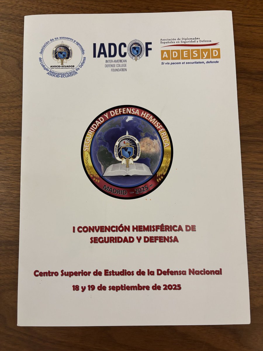 mariancaracuel's tweet photo. Gracias a la Fundación del Colegio Interamericano de #Defensa @IADCF por nombrarme miembro d su “Board of Directors”.
Una oportunidad para seguir estrechando lazos entre los egresados del @IADC_CID d la @OEA_oficial, @ADESyD2011 @SWIIS2011 
+#SyDHemisféricaMadrid 
#JuntosSumamos https://t.co/3oCOv99VAj