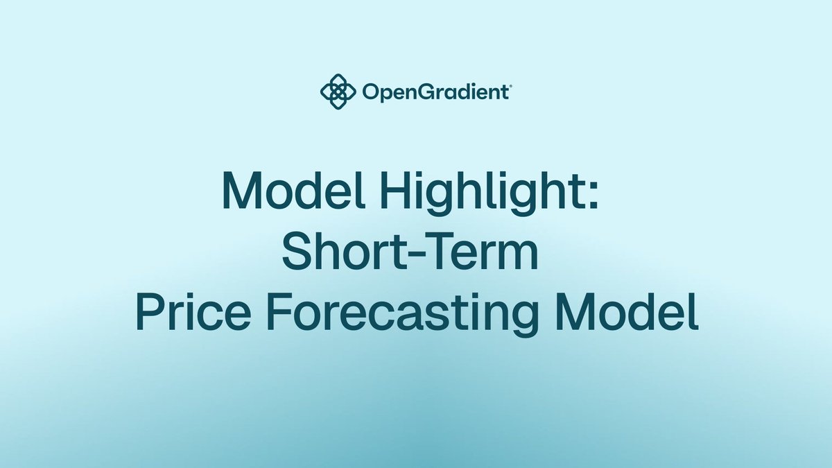 OpenGradient (∇, ∇) tweet media