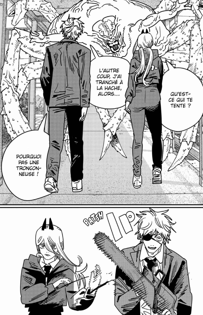 Izutooo's tweet photo. #IZOCSMP2 #csmspoilers #CSM232 

Et du coup dans cet univers il finit sauver par Power jpp, j'entendais des gens qui l'attendaient deeeeepuis, bah finalement elle est là 🙄 https://t.co/ol9cOC1IR7