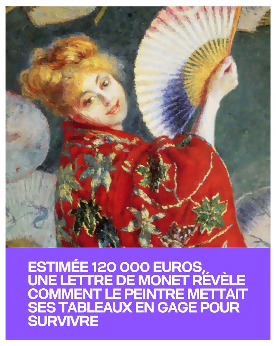 ✒️📨 Cette lettre met au jour les tensions économiques auxquelles faisaient face les premiers artistes impressionnistes ➡️ trib.al/ub7KPWJ