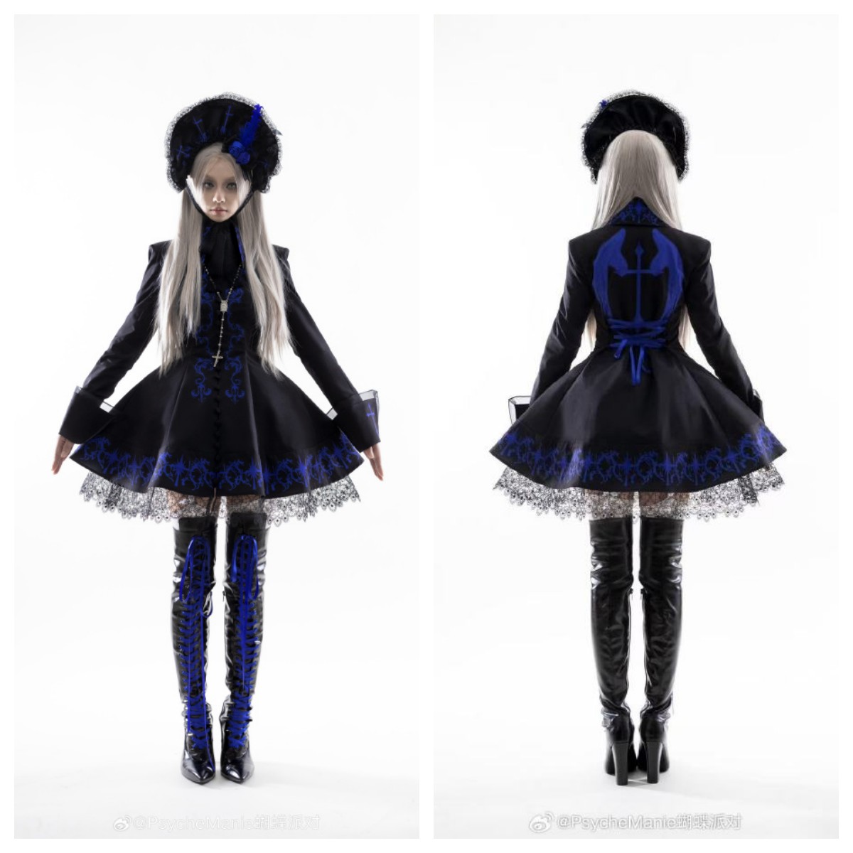 MyLolitaDress's tweet photo. Black*blue, and white*blue colors for Psyche Manie ~Le Confessionnal des Anges~ OP dress. Please check here to see more colors: https://t.co/vi0SDyds9q

#gothicdress #gothicfashion #gothicdresses #gothicgirl #gothicromance #gothicaesthestic #darkstyle #darkstyles https://t.co/1ar2QDrTvu
