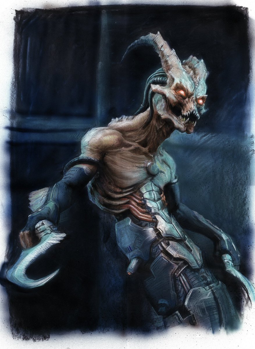 TElliottArt's tweet image. Been experimenting with combing Charcot with Airbrush. Think the results look alright. Doom fan art. 
.
.
.
.
.
.
#airbrush #painting #doom #fanart #doomthedarkages