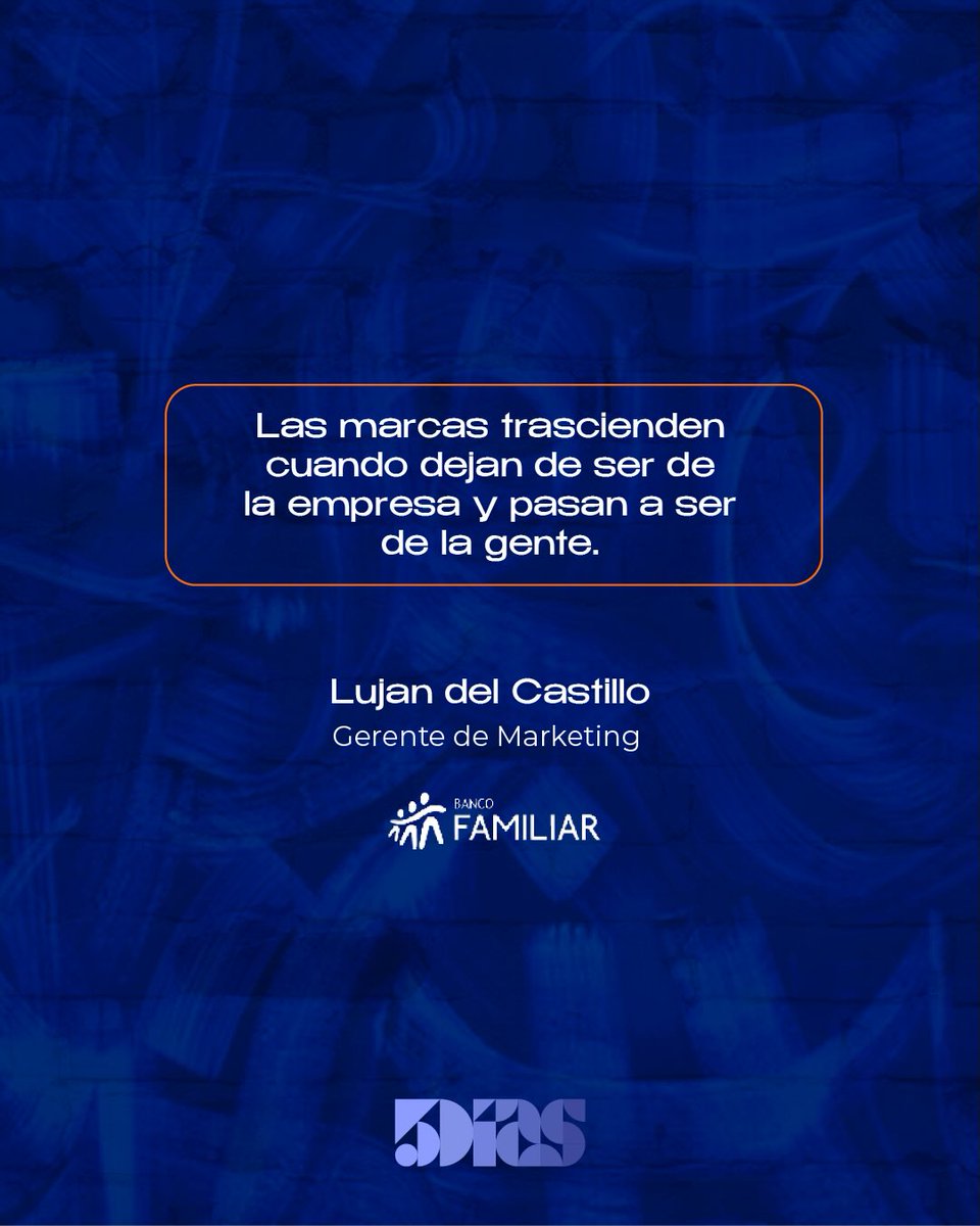 5DiasPy's tweet photo. Las marcas no se construyen desde la empresa…
👉 se construyen desde las personas.
Nota completa 🔗 https://t.co/EbM0uuf4qc—en-la-era-digital
#SoloLoQueDiceLaGente #TopOfMind #15años https://t.co/bmLkLGOlhq