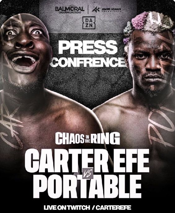 duff_manuel2's tweet image. It's happening right now, who are you rooting for, Portable vs Carter?

I know say Portable no dey try sometimes, but as our Afrobeats brother wey him be, let's support him.
Carter Efe needs to collect big time 😂

#Portable