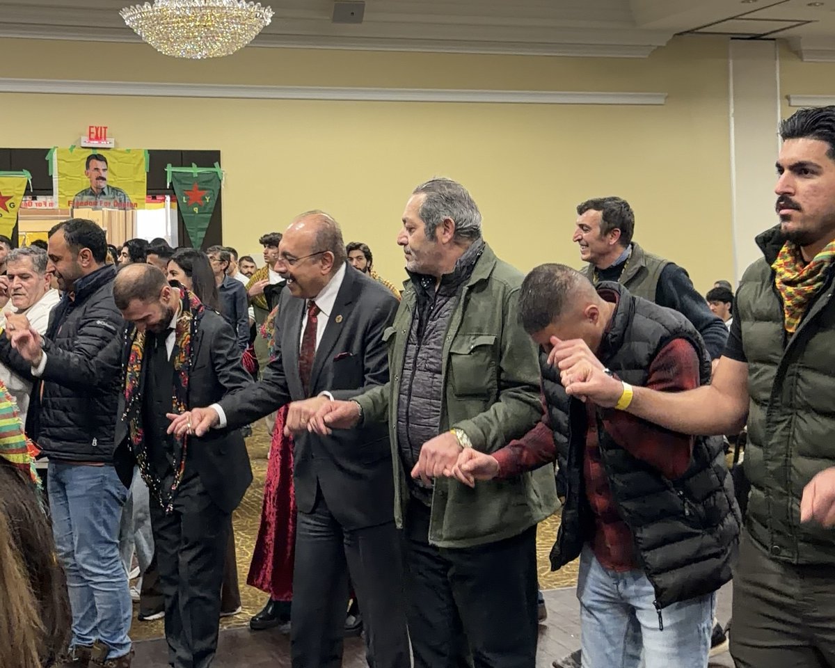 SherefSabawyPC's tweet photo. Honoured to join the 34th Annual Newroz Celebration in Brampton. An inspiring evening celebrating Kurdish culture, heritage, and resilience through music and dance. Thank you to the organizers for a joyful start to the New Year. Newroz Pîroz Be!

#MississaugaErinMills https://t.co/bzdv9808bQ