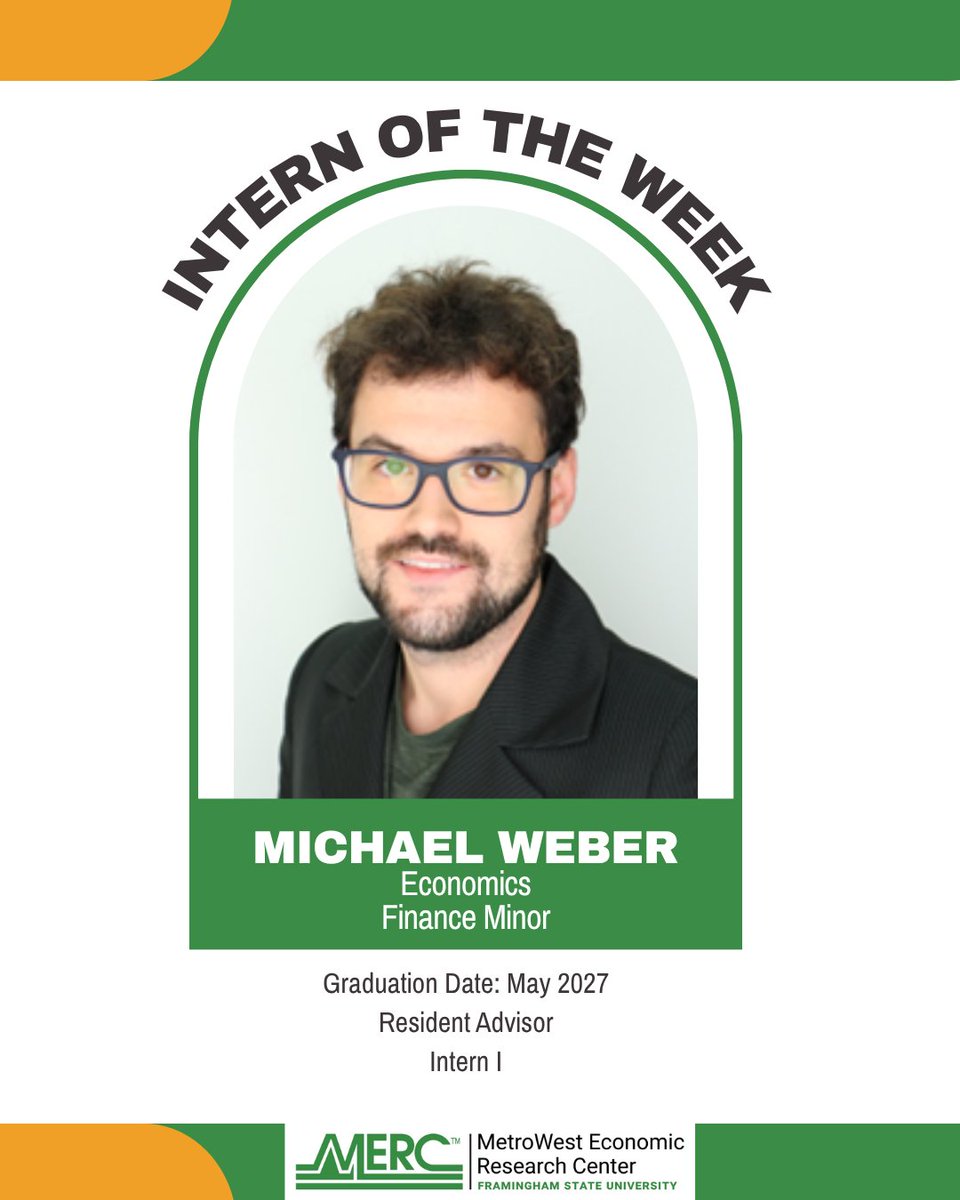 MERC_FSU's tweet photo. Congratulations to Michael Weber! Our week 2 Intern of the Week! https://t.co/BT8e7VZLaB
