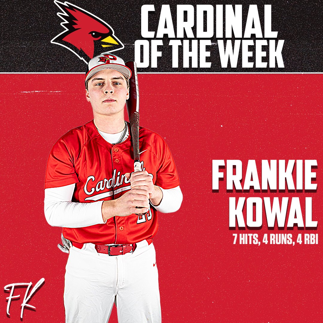 PlattsAthletics's tweet image. CARDINALS OF THE WEEK!!

@Cardinals_SB’s Sara Isaacs and @Cardinals_BB’s Frankie Kowal earn this week’s honors following standout performances over Spring Break.

#CardinalStrong #CardinalCountry