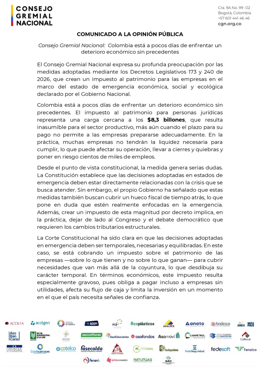 Consejo Gremial tweet media