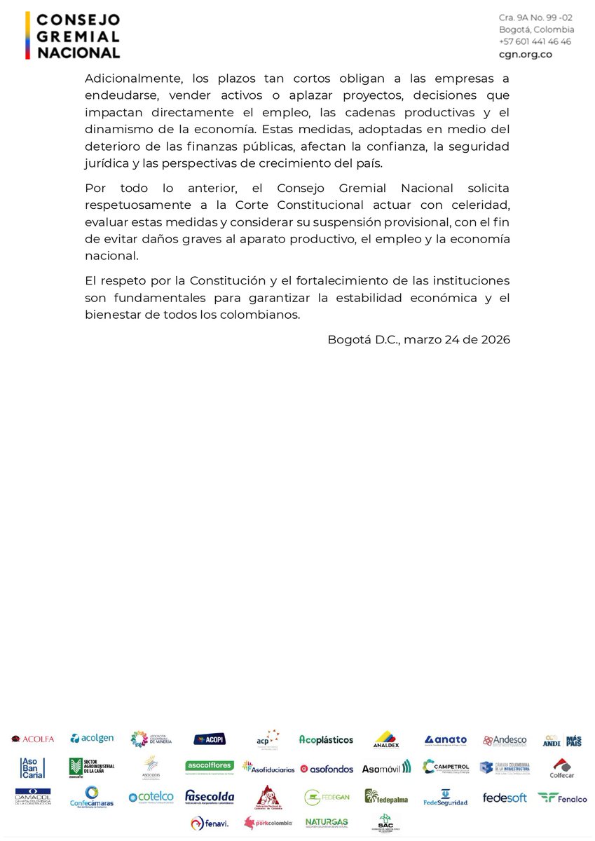 Consejo Gremial tweet media