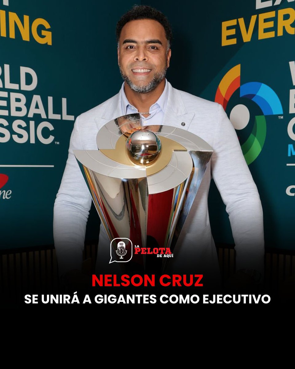 LaPelotaDeAqui's tweet image. Se espera que Nelson Cruz se integre a los ejecutivos de los Gigantes del Cibao con un rol de asesor especial del presidente del equipo. Recientemente, Cruz afirmó que esto sucederá y aclaró que no busca ser gerente general. #LIDOM.