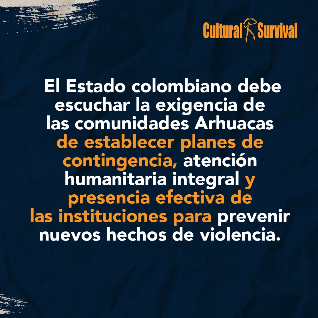 Cultural Survival en Español tweet media