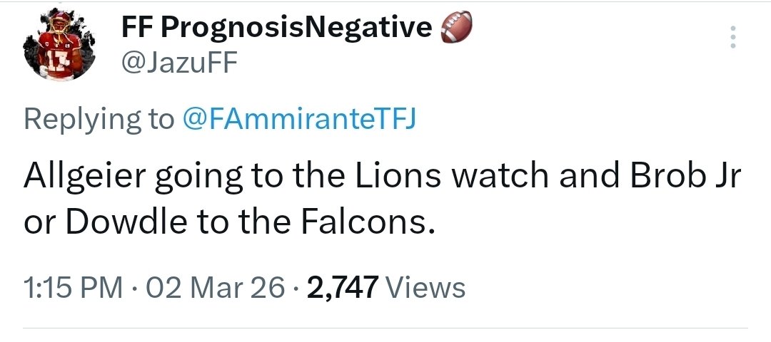 FF PrognosisNegative 🏈 tweet media